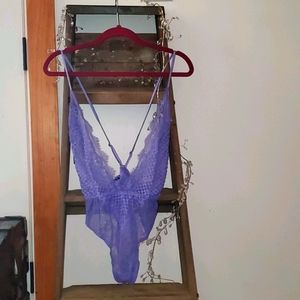 Victoria's Secret Lilac Eyelash Teddy, large